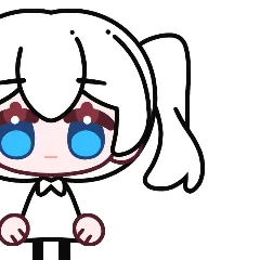 头发 马尾 左侧 A 4